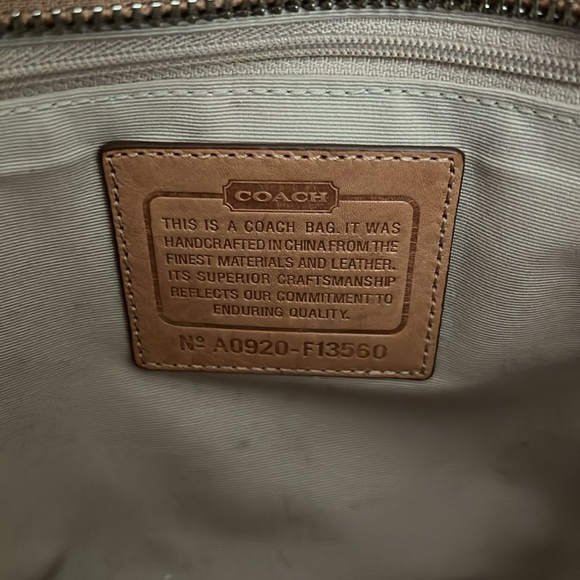 COACH Gallery Jacquard & Leather Tote - Picture 7 of 9